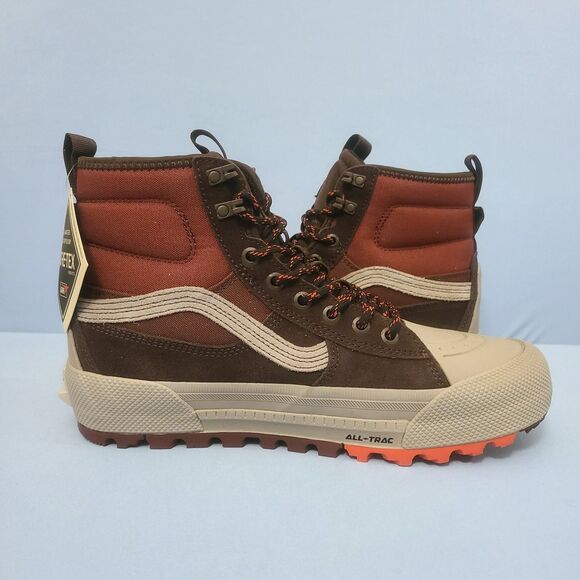 Vans Gore-Tex Hiking Boots Mens Size 8.5 MTE-3 Sk8-Hi Brown Orange Waterproof main image 7